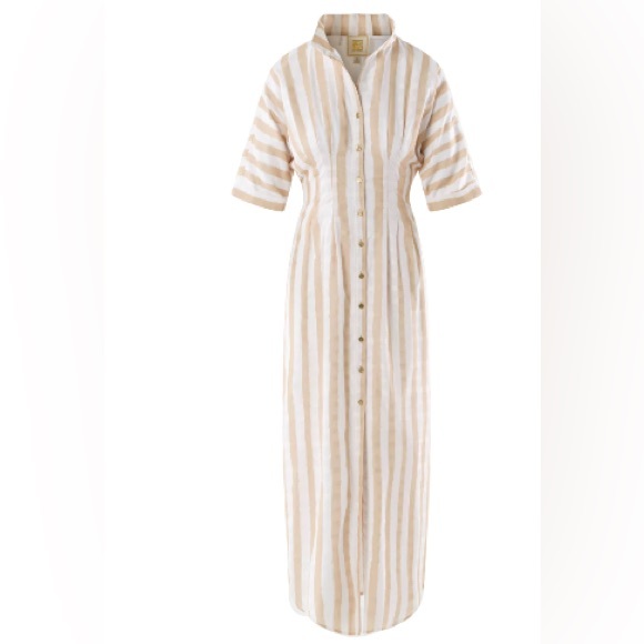 Emily McCarthy Georgia Stripe Shirt Dress Small - Picture 14 of 14